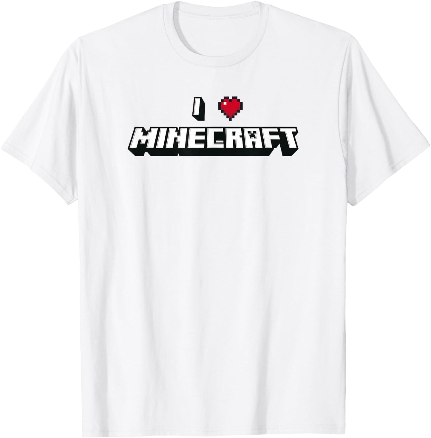 Minecraft I Heart Minecraft Logo T-Shirt - T-Shirt | White