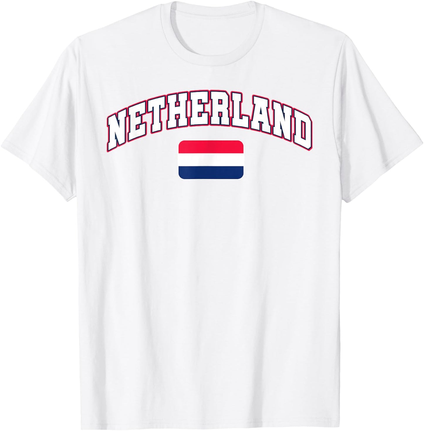 Netherland Flag Nederland Pride Design T-Shirt - T-Shirt | White