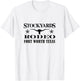 Fort Worth Texas Stockyards and Rodeo Cowboy Design T-Shirt - T-Shirt | White