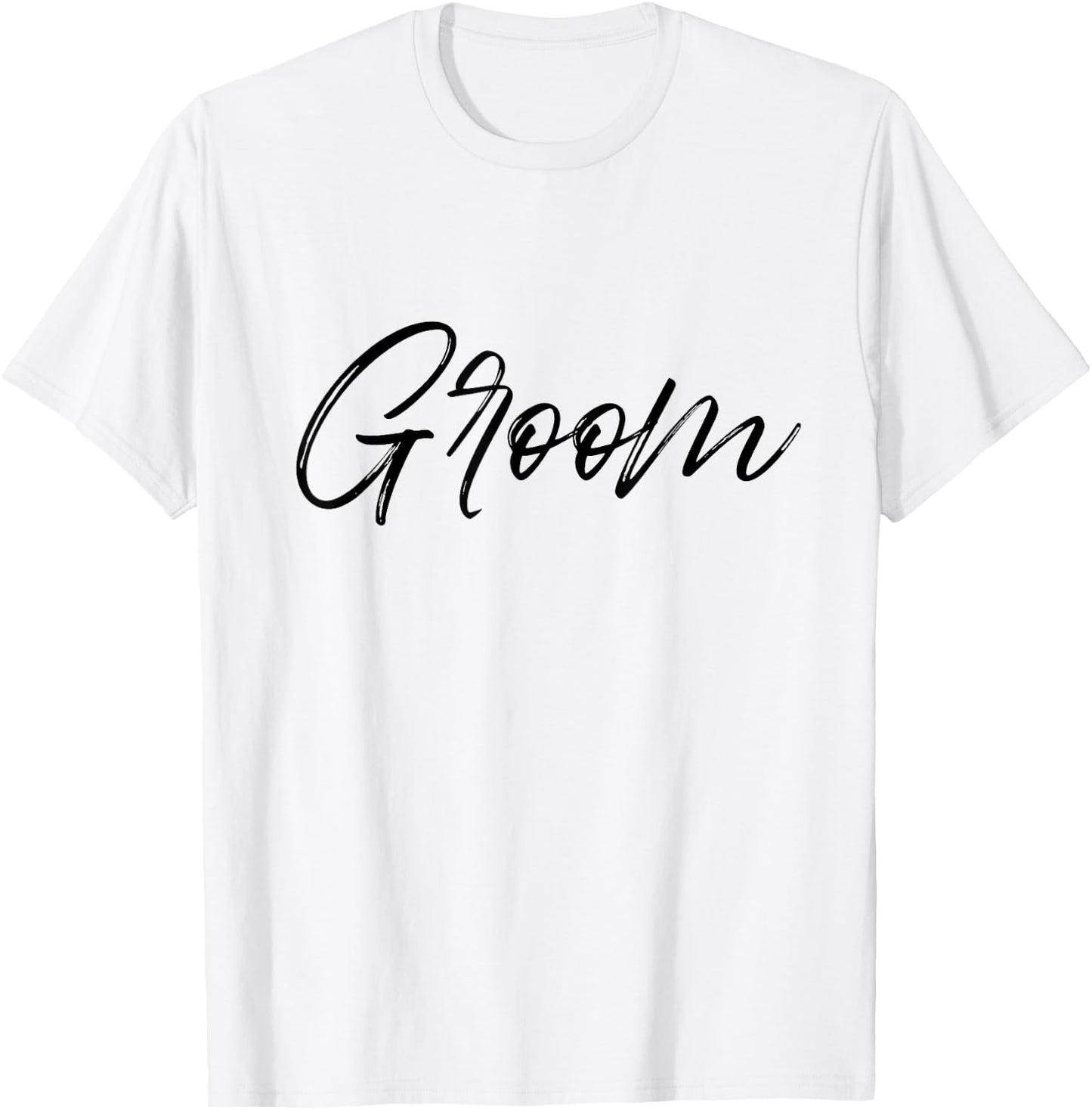 Groom Matching Bride & Groom Wedding Getting Ready White T-Shirt - T-Shirt | White