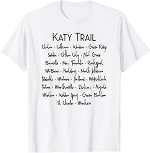 Katy Trail Missouri Trailheads T-Shirt - T-Shirt | White