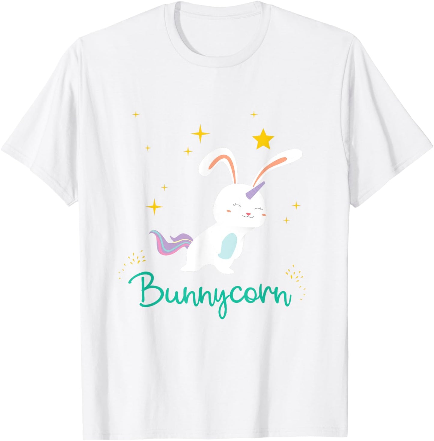 Bunnycorn Unicorn Bunnies Cute Funny Rabbit T-Shirt - T-Shirt | White