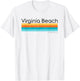 Vintage Virginia Beach Virginia VA Retro Design T-Shirt - T-Shirt | White