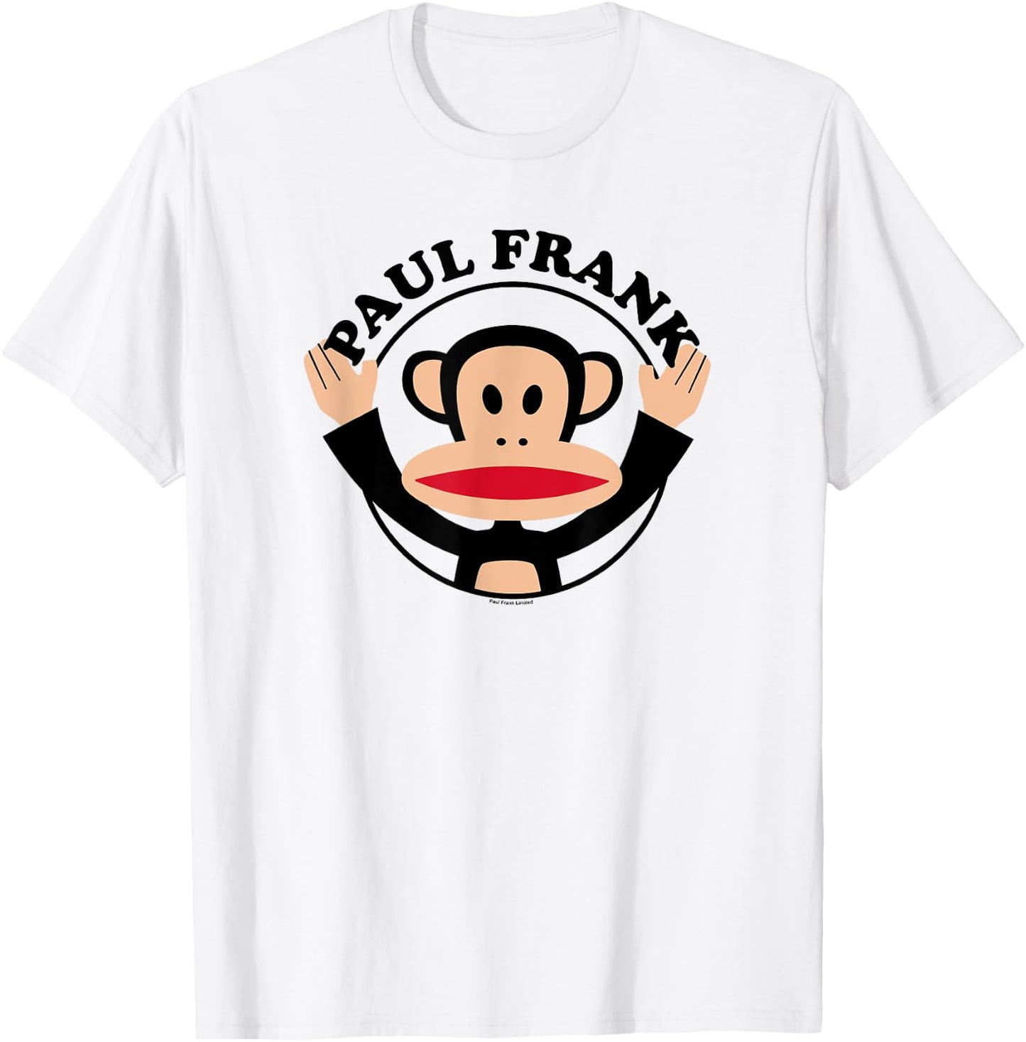 Paul Frank Kids Julius the Monkey , Grey, Small, Short Sleeve, , Classic Fit, Lightweight, Pull On T-Shirt - T-Shirt | White