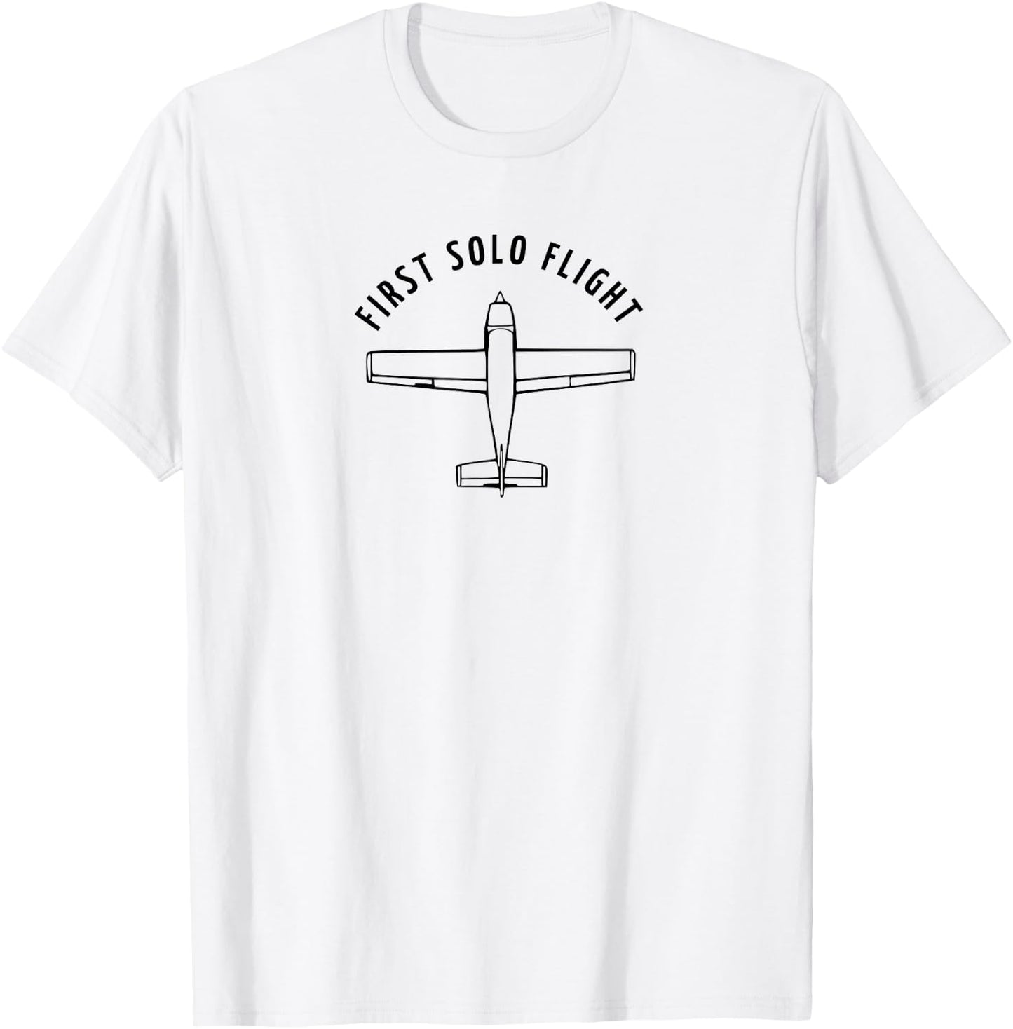 New Pilot Shirts & Gifts First Solo Flight -Adults Classic Fit Grey T-Shirt - T-Shirt | White