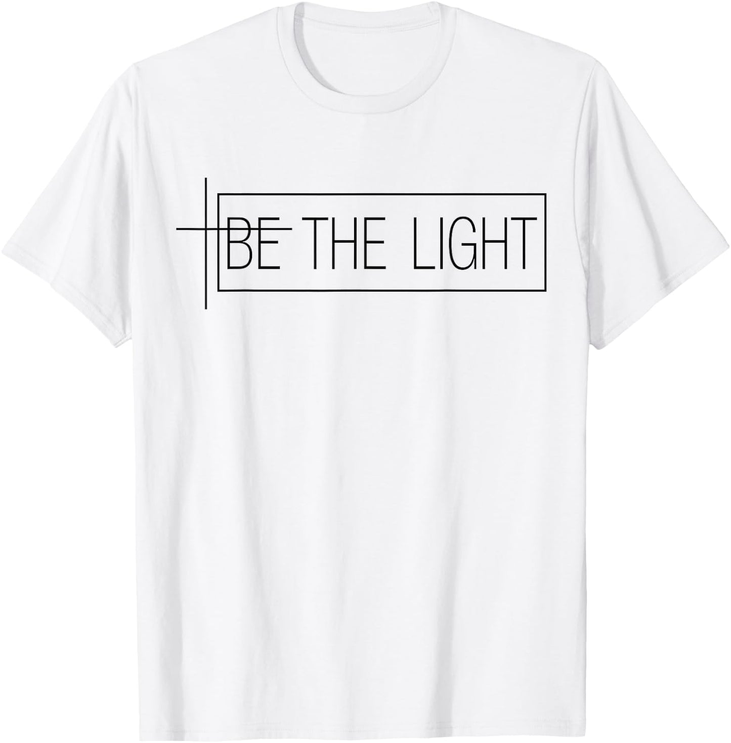 Faith Christian Be The Light T-Shirt - T-Shirt | White