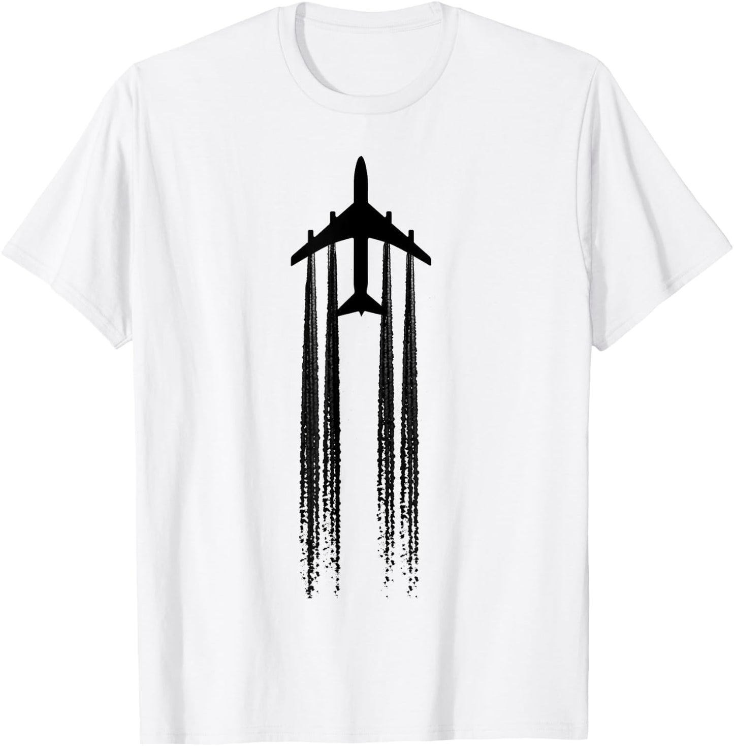 Chemtrails Conspiracy Theory Airplane Aviation T-Shirt - T-Shirt | White