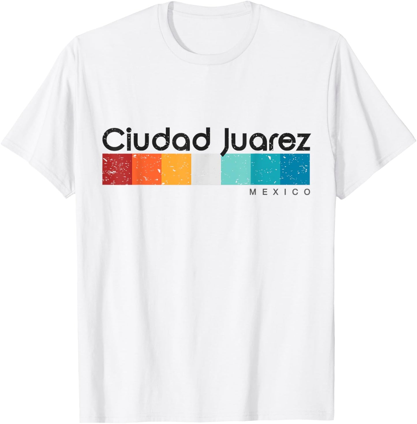 Ciudad Juarez Mexico Retro style Vintage Design T-Shirt - T-Shirt | White