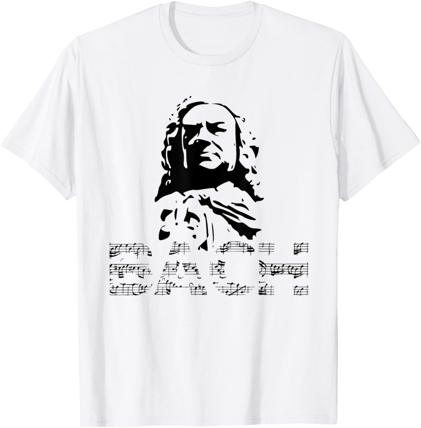 Johann Sebastian Bach Composer Pianist Classical Music T-Shirt - T-Shirt | White