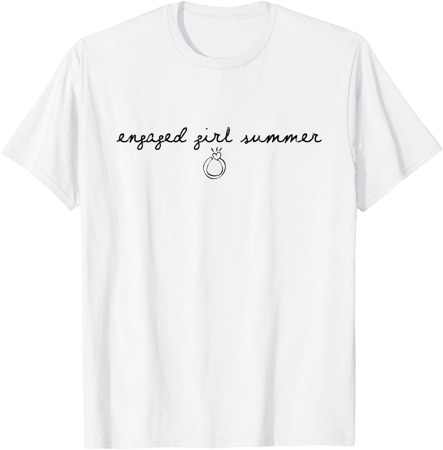 Engaged Girl Summer, Future Mrs, Bride To Be T-Shirt - T-Shirt | White