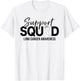 Support Squad Lung Cancer Awareness Support T-Shirt - T-Shirt | White