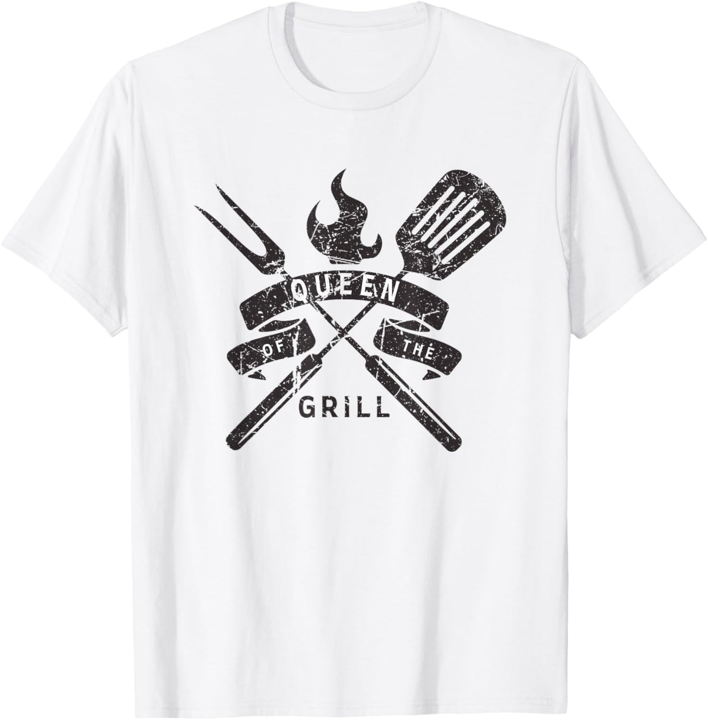 Queen of the Grill - Grilling Master Quote T-Shirt - T-Shirt | White