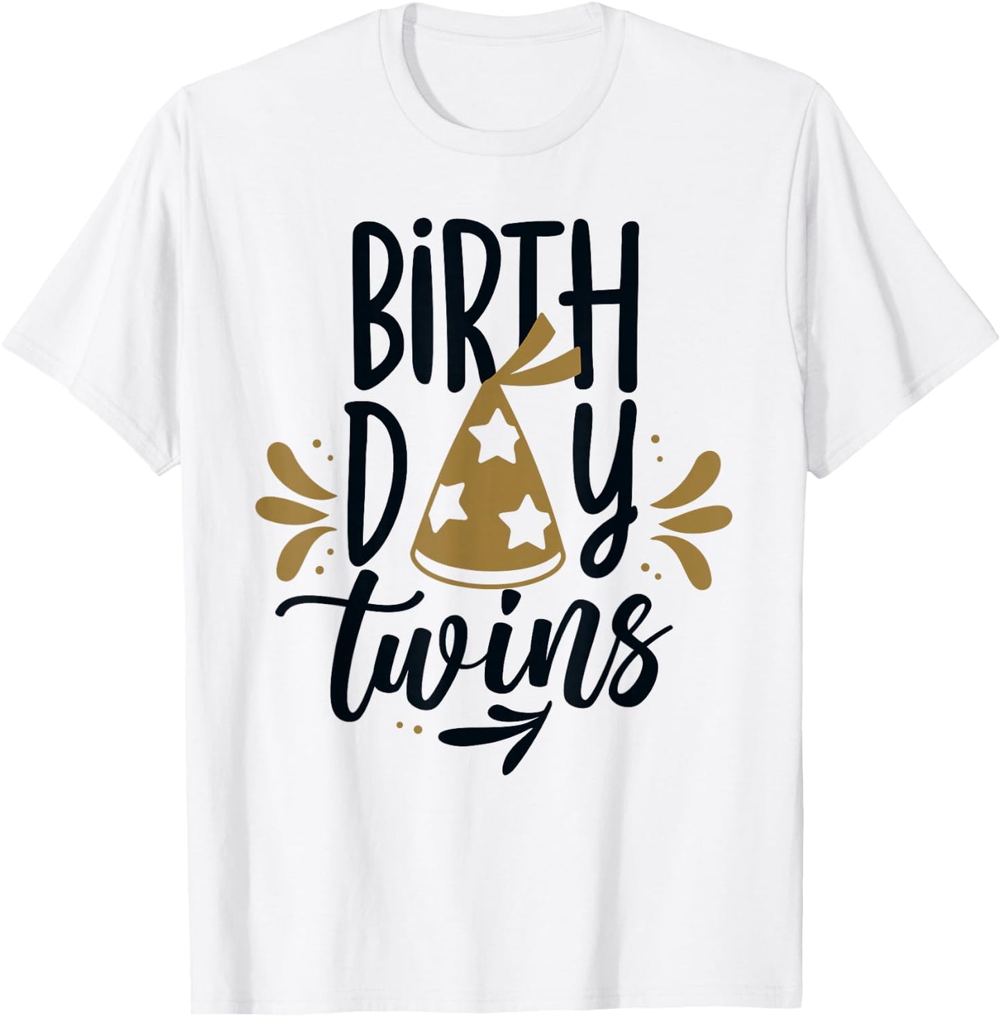 Birthday Twins Celebrate Cute Twin T-Shirt - T-Shirt | White