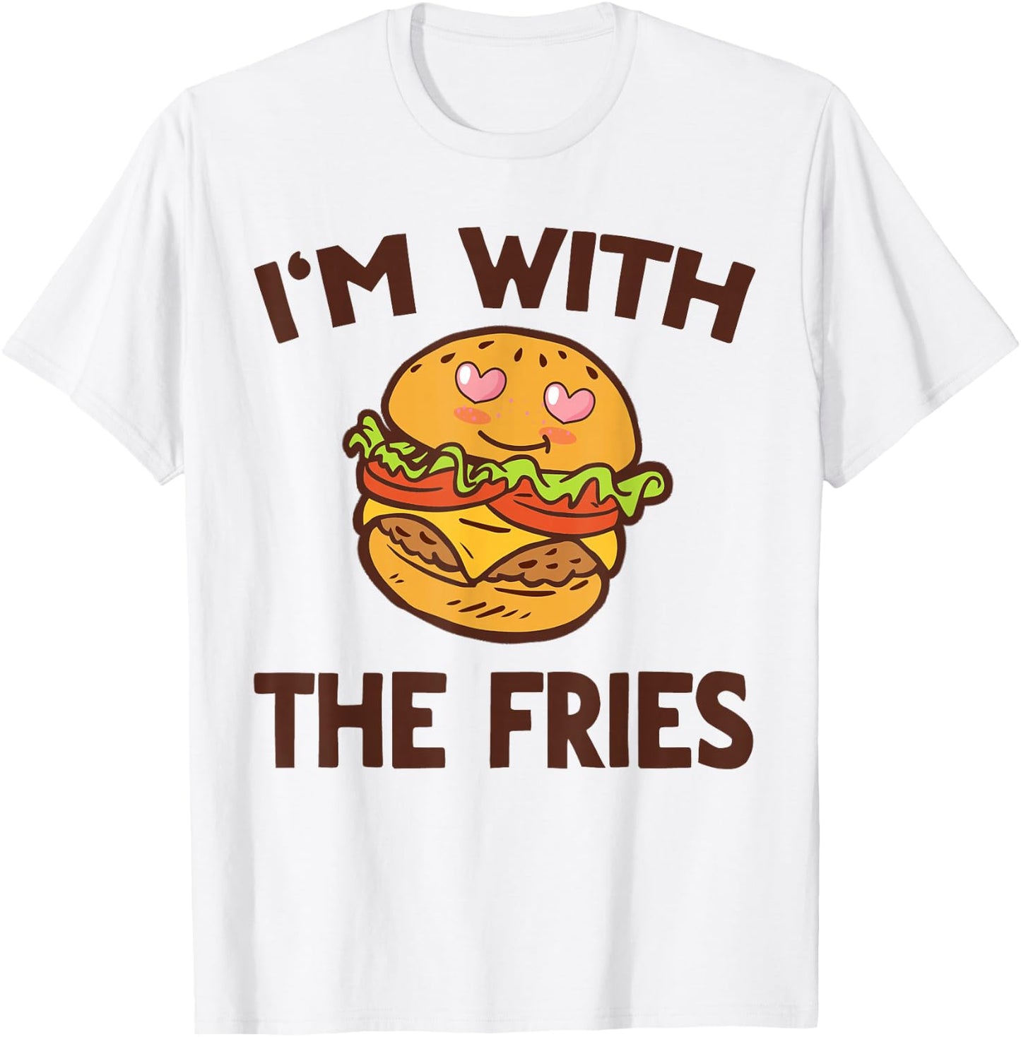 Burger & Fries Matching Couples His & Hers T-Shirt - T-Shirt | White