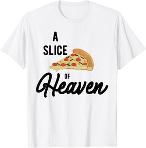 A slice of mystical pizza in the sky style T-Shirt - T-Shirt | White