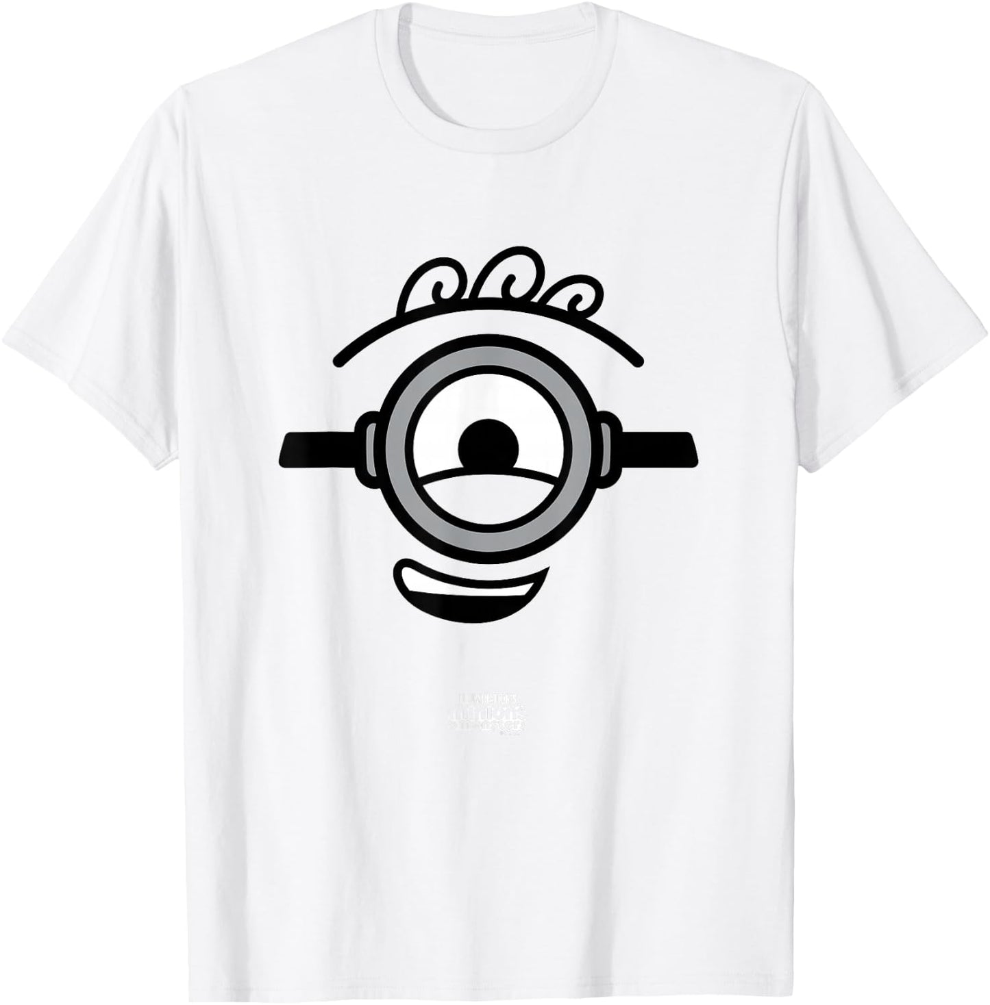 Minions James Big Face Costume Graphic T-Shirt - T-Shirt | White