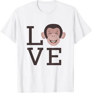 Love Monkey - Jungle Animal Outfit Monkey Lovers Gift T-Shirt - T-Shirt | White