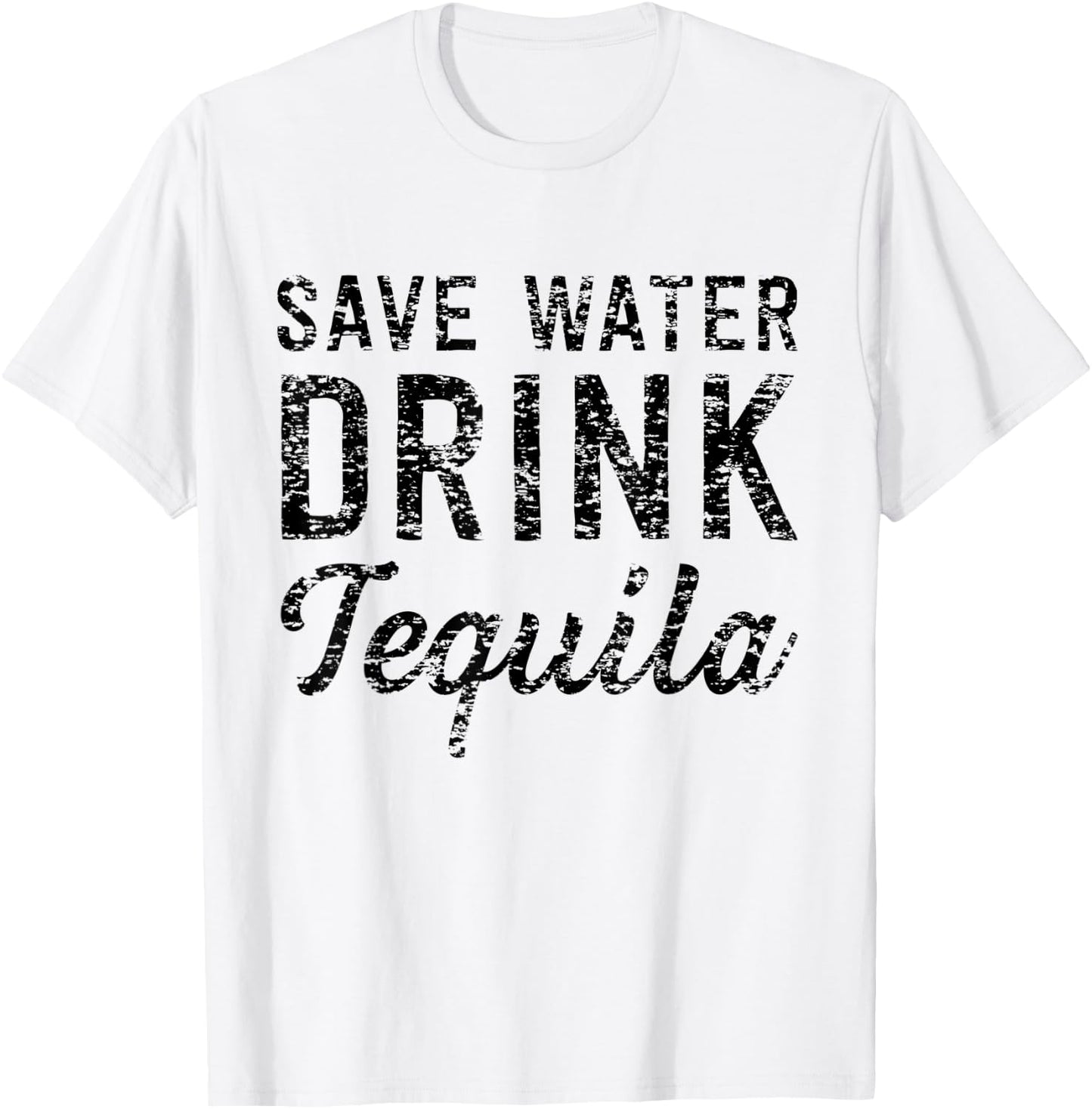 Save water drink tequila T-Shirt - T-Shirt | White