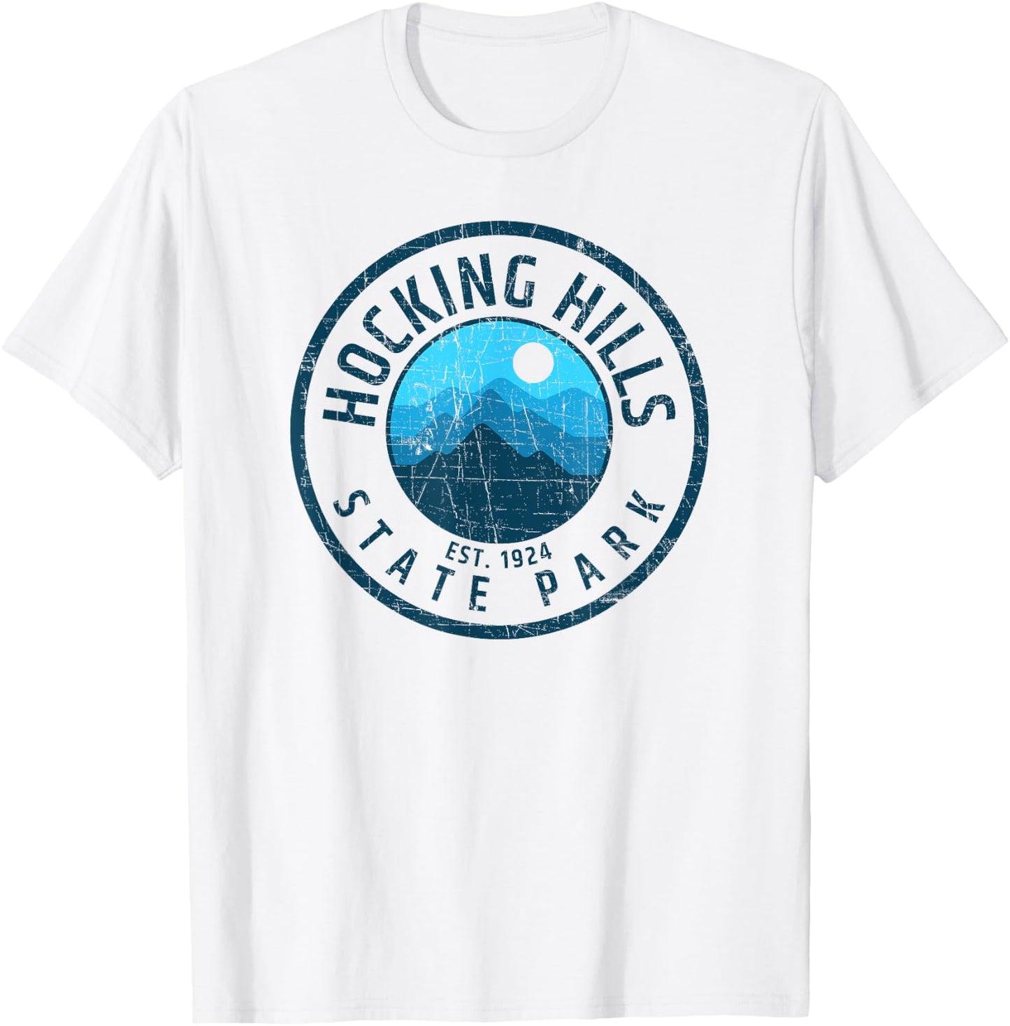 Retro Hocking Hills State Park Souvenir T-Shirt - T-Shirt | White