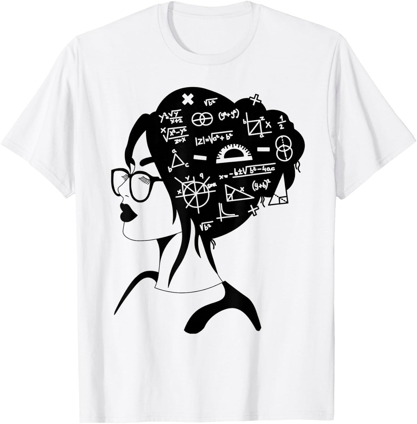 Math Lover Girl | Cute Teacher and student T-Shirt - T-Shirt | White