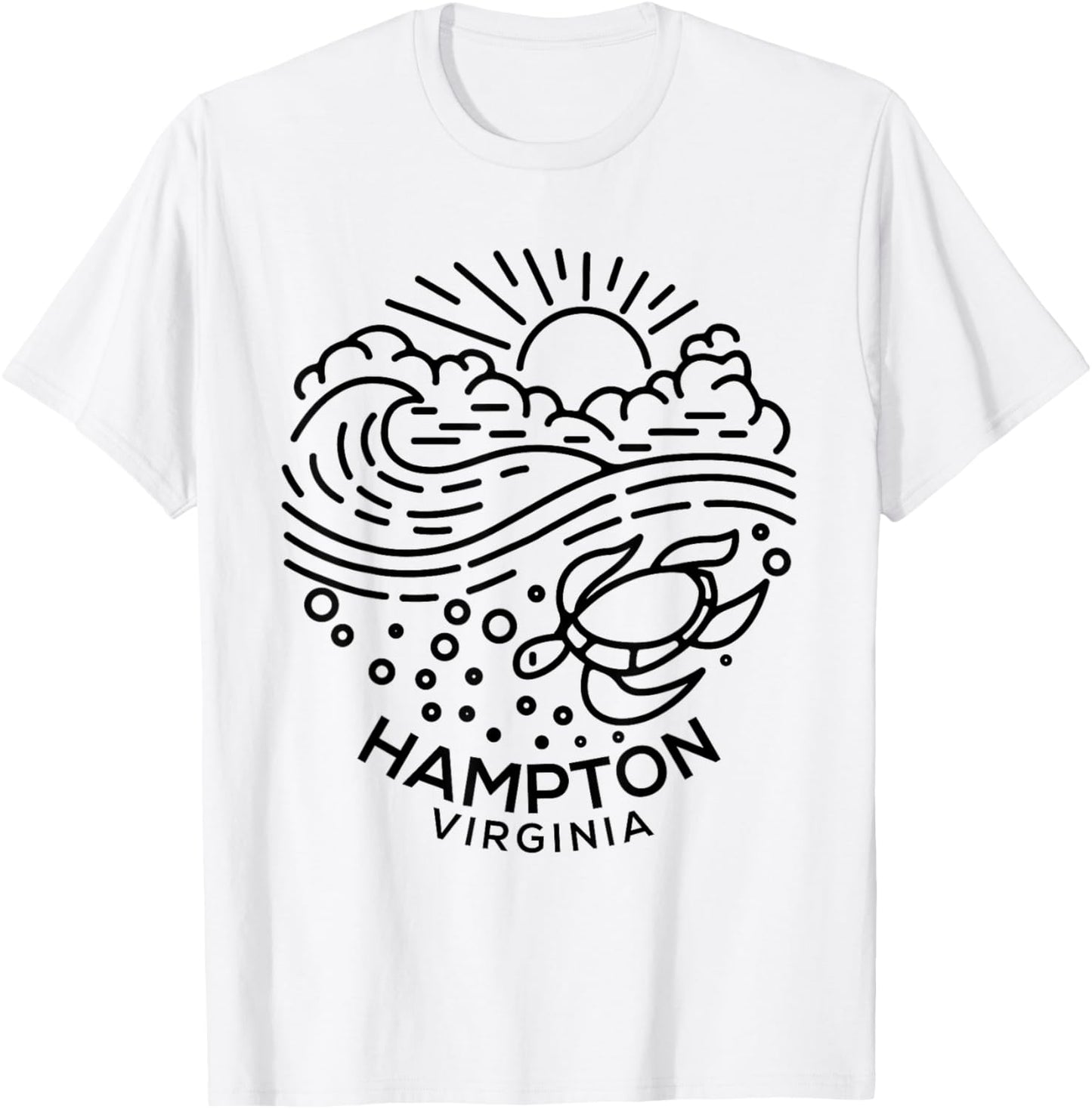Hampton VA T-Shirt - T-Shirt | White