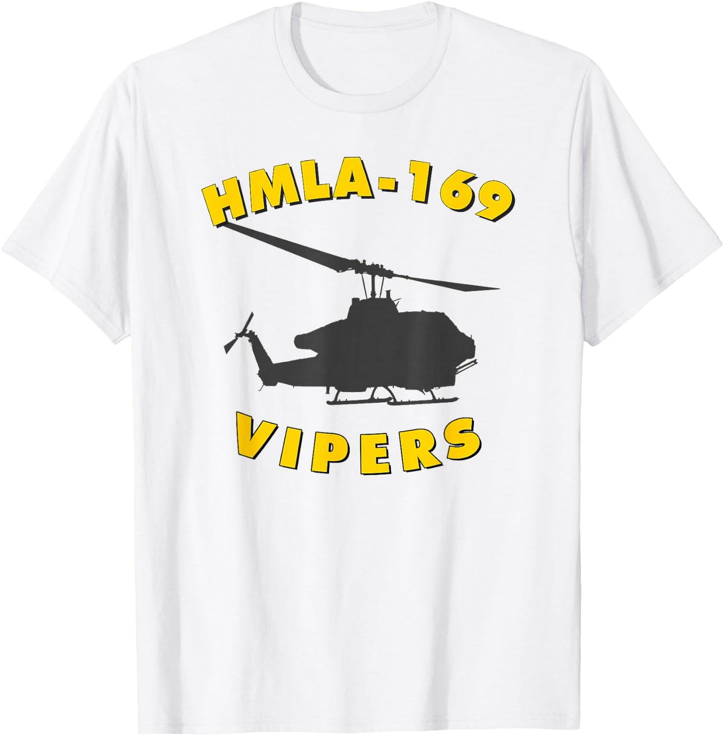 HMLA-169 Vipers Helicopter Attack Squadron AH-1W T-Shirt - T-Shirt | White
