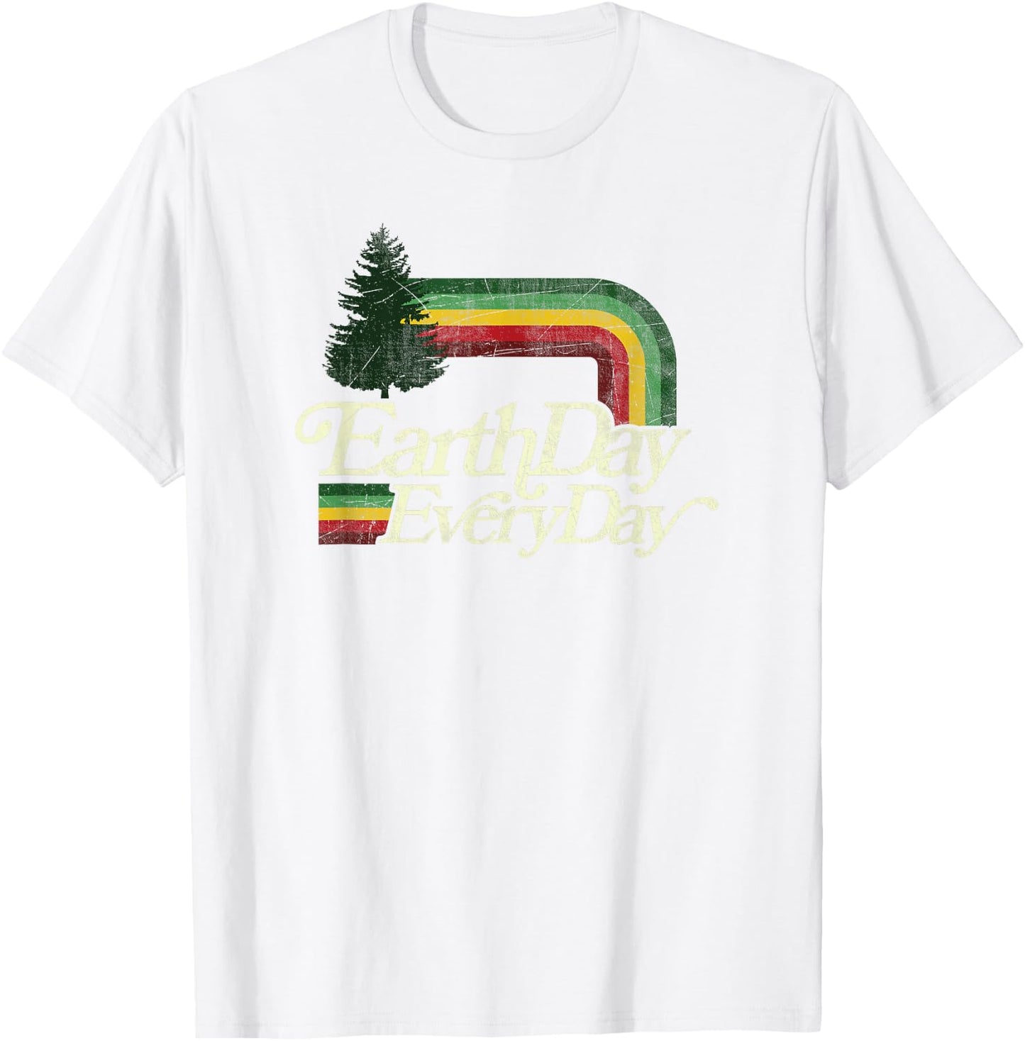 Cute Earth Day Everyday Retro Vintage T-Shirt - T-Shirt | White