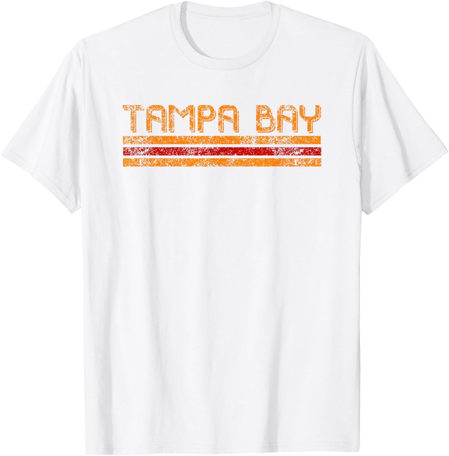 Tampa Bay Florida Retro Vintage Weathered Throwback T-Shirt - T-Shirt | White
