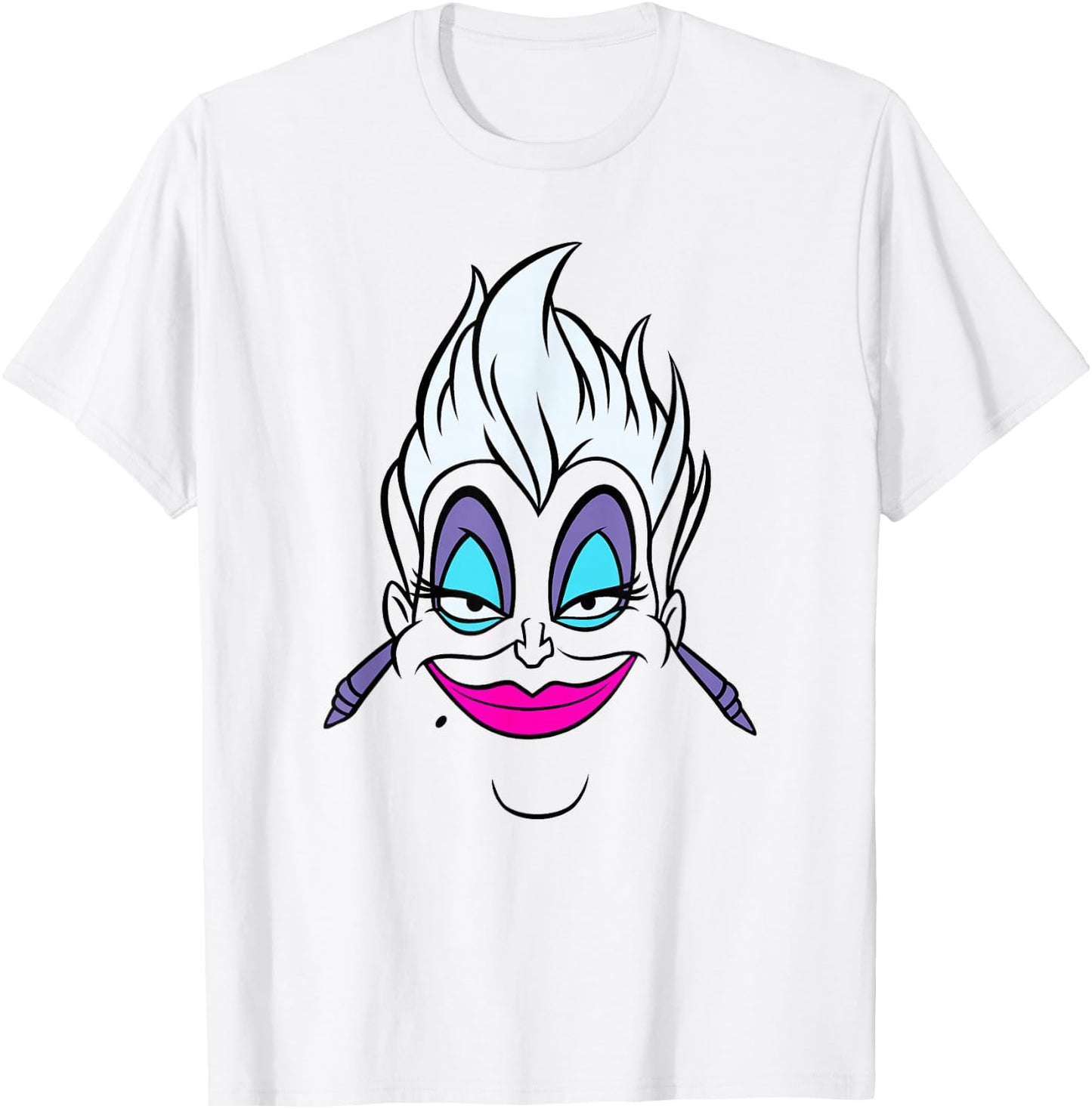 Disney Villains Ursula Big Face T-Shirt - T-Shirt | White