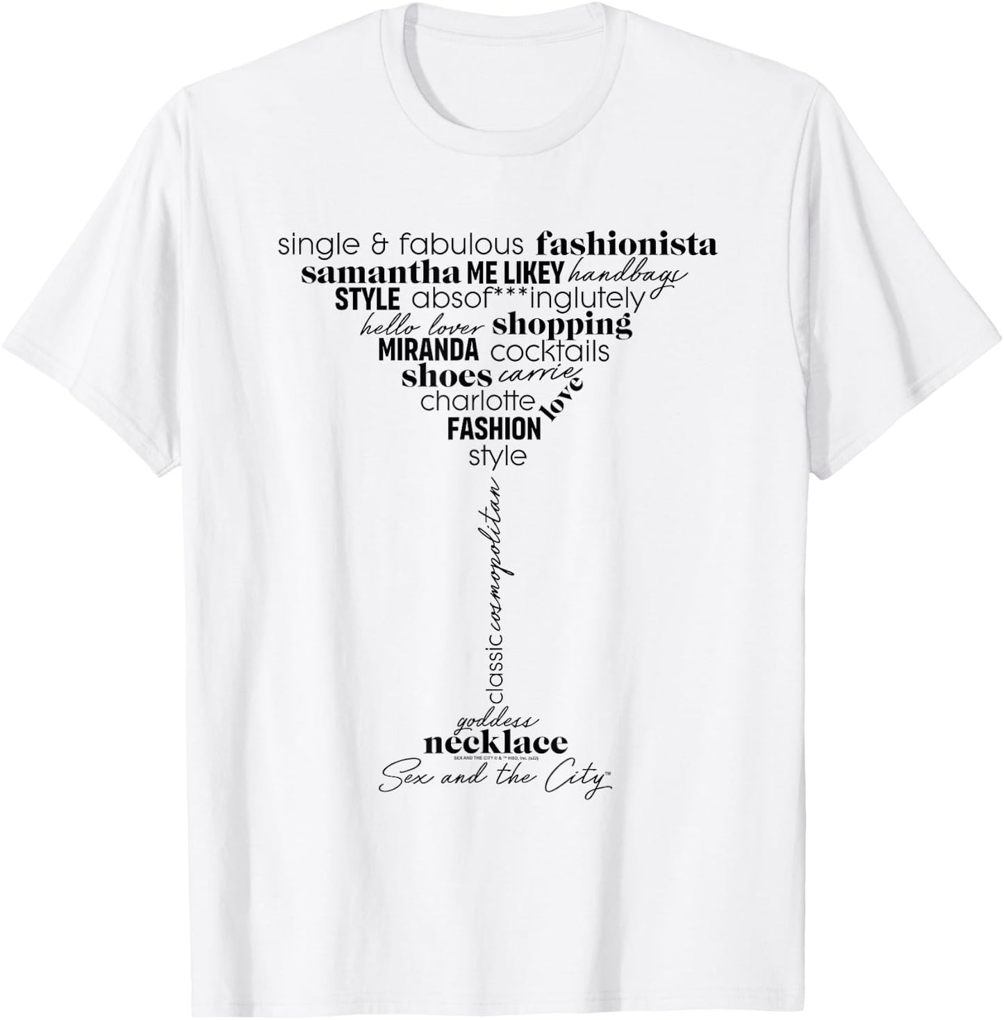 Sex and the City Classic Cosmopolitan T-Shirt - T-Shirt | White