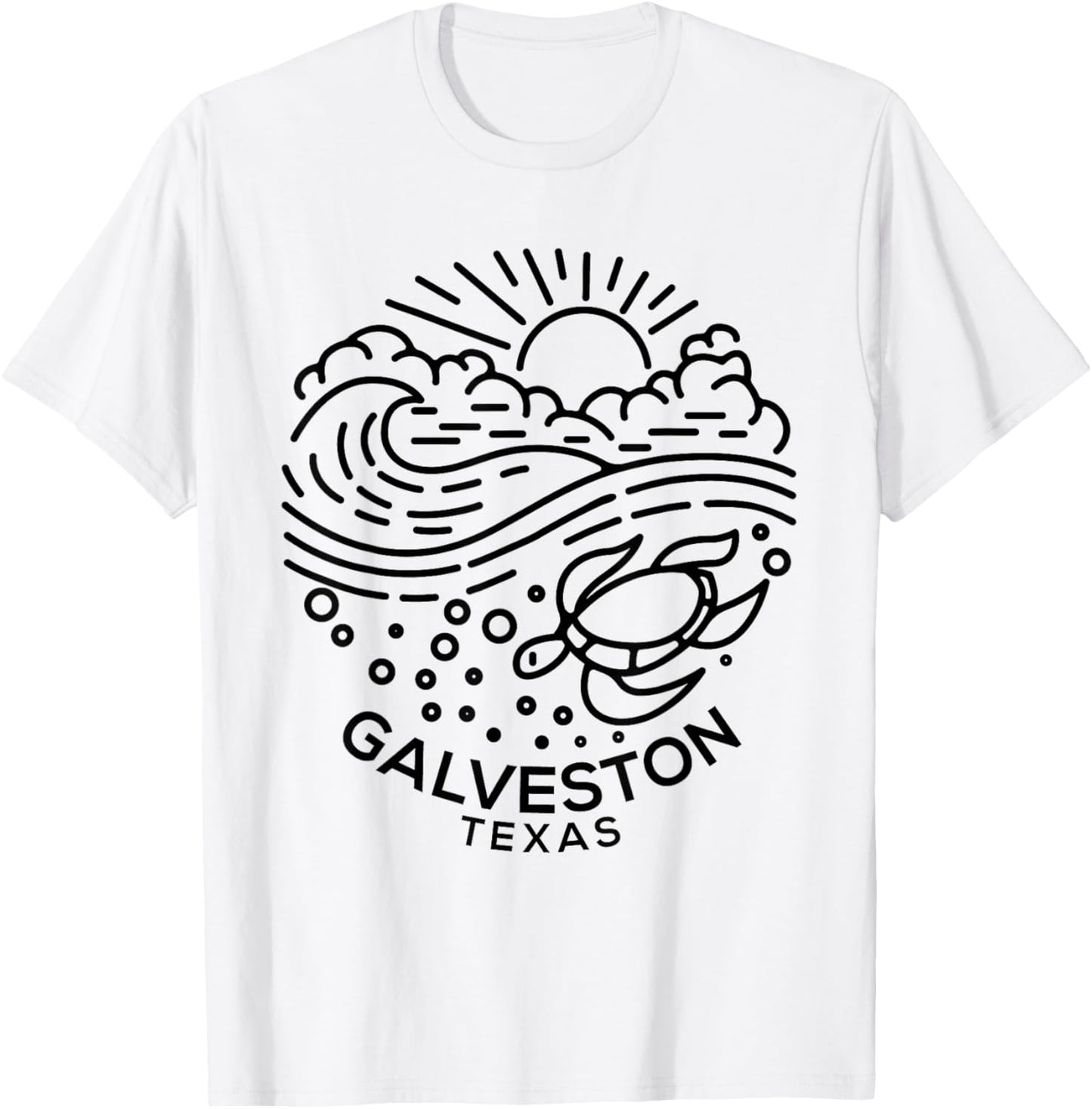 Galveston TX T-Shirt - T-Shirt | White