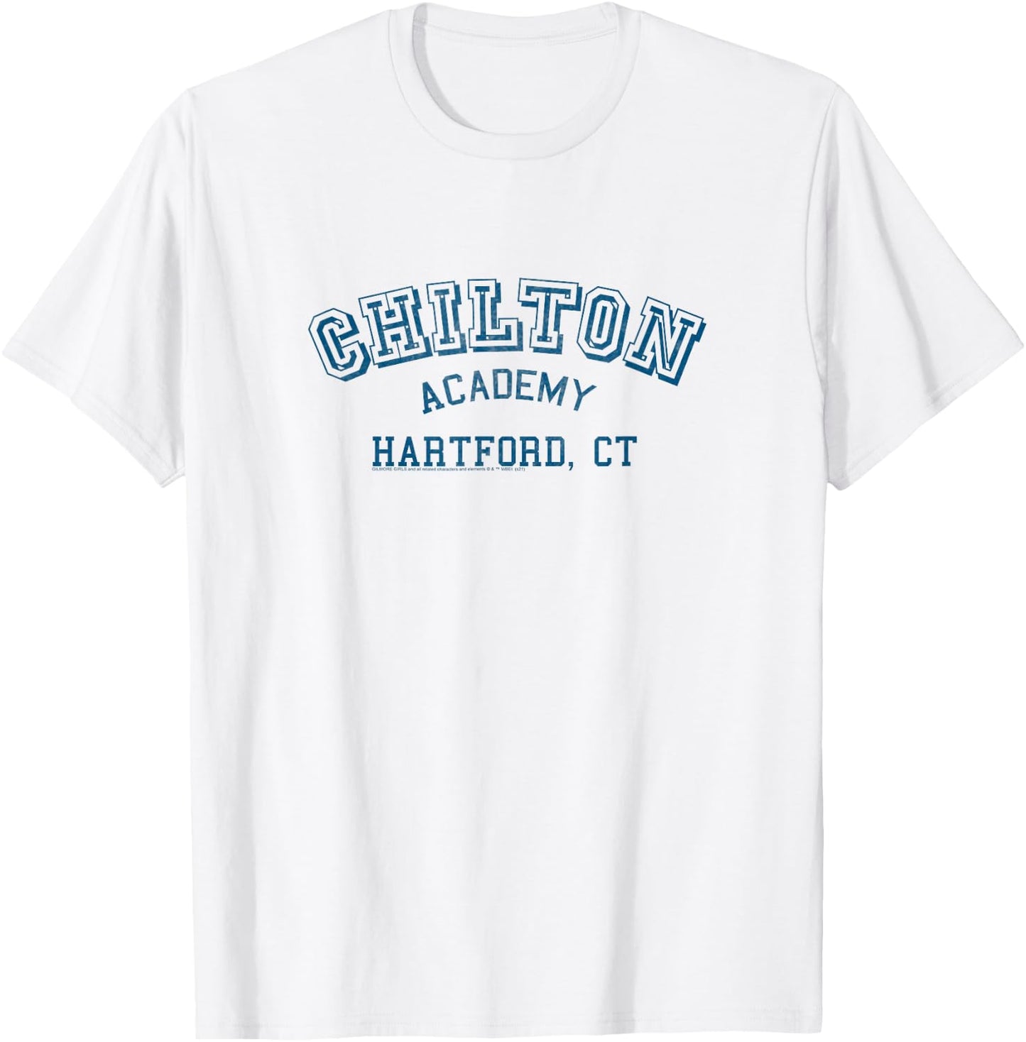 Gilmore Girls Chilton Academy Distressed Lettering TV Show T-Shirt - T-Shirt | White