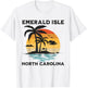Emerald Isle North Carolina Beach Surf Summer Vacation T-Shirt - T-Shirt | White