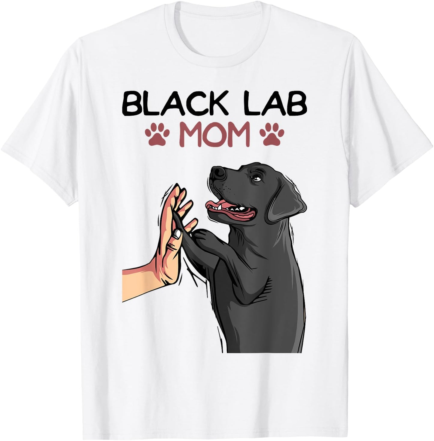 Black Lab Mom Labrador Retriever Women T-Shirt - T-Shirt | White