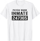 Psych Ward Insane Prisoner Inmate Halloween Costume T-Shirt - T-Shirt | White