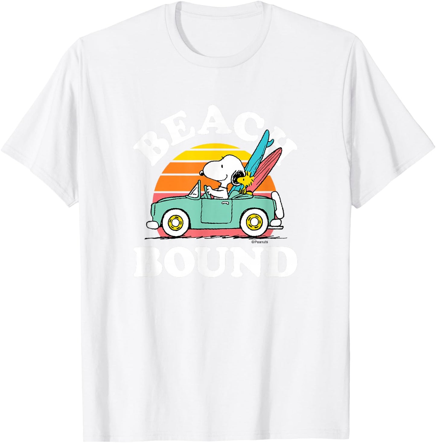 Peanuts - Snoopy Beach Bound T-Shirt - T-Shirt | White