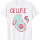 Cute Nerdy Cellfie Microbiology Science Biology Nerd T-Shirt - T-Shirt | White