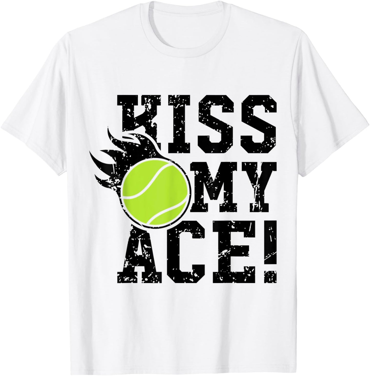 Kiss my Ace Tennis T-Shirt - T-Shirt | White