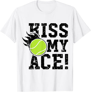 Kiss my Ace Tennis T-Shirt - T-Shirt | White