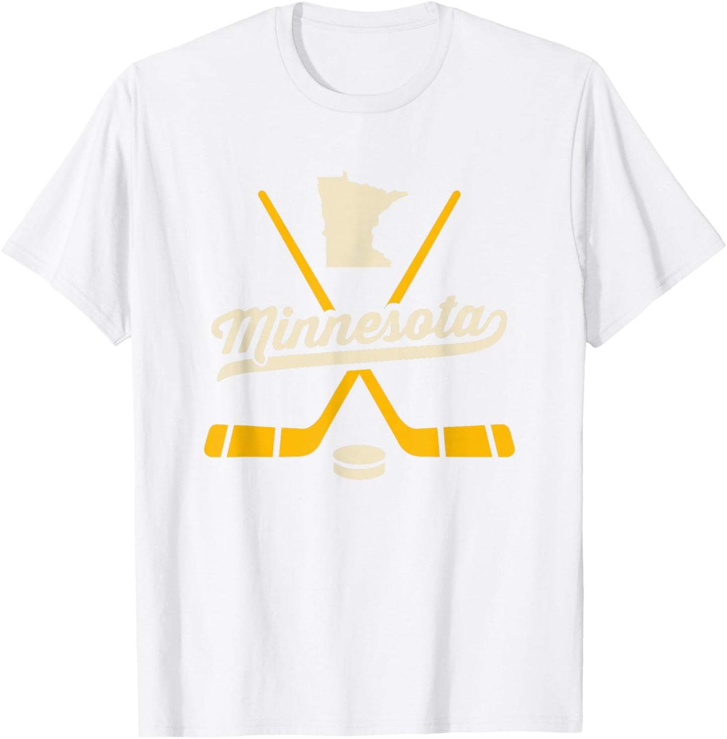 Vintage Minnesota Ice Hockey Sticks Sports Team Fan Gift T-Shirt - T-Shirt | White
