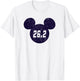Disney Mickey Mouse Marathon 26.2 Fitness Runner T-Shirt - T-Shirt | White