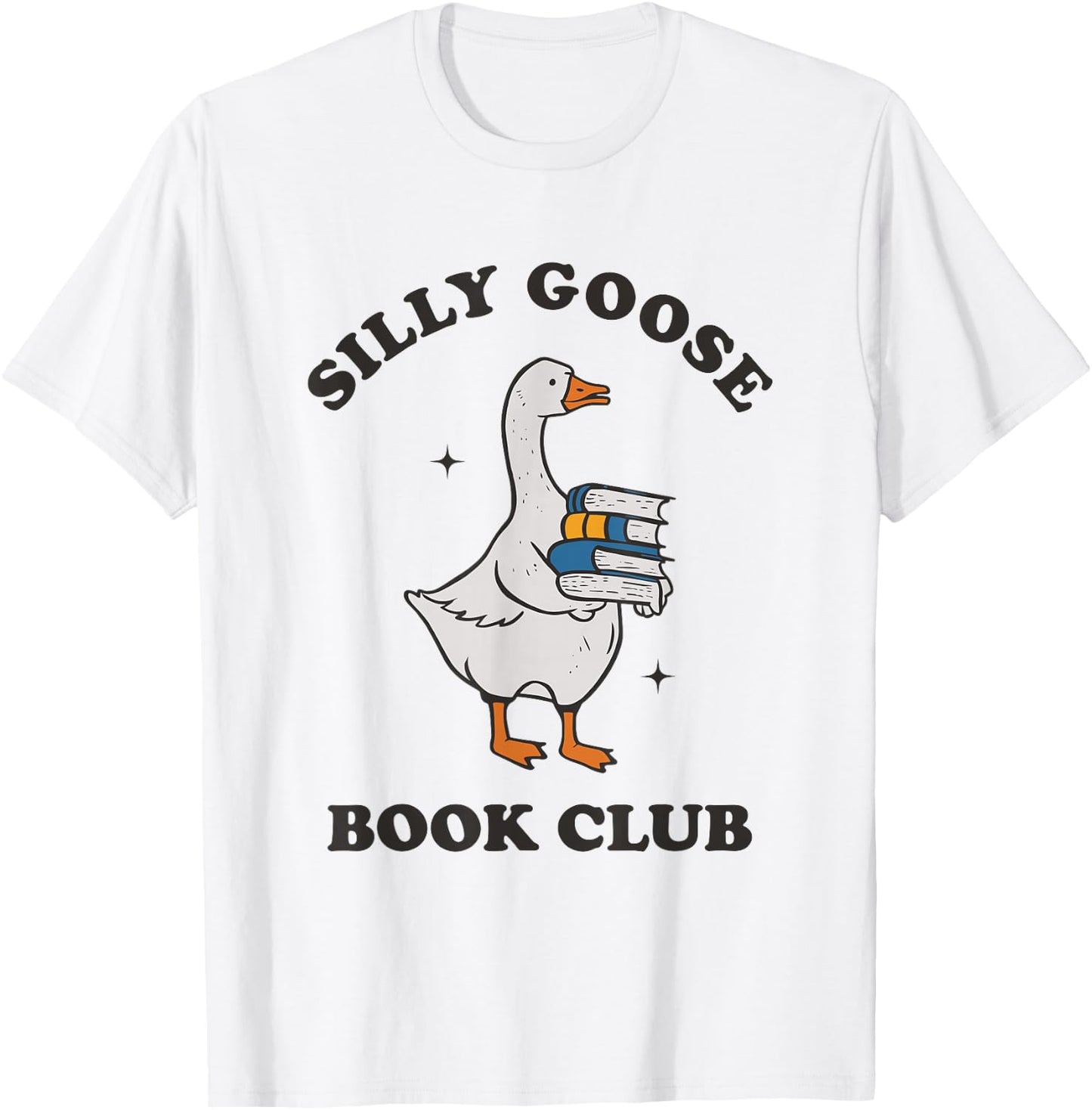 Silly Goose Book Club T-Shirt - T-Shirt | White