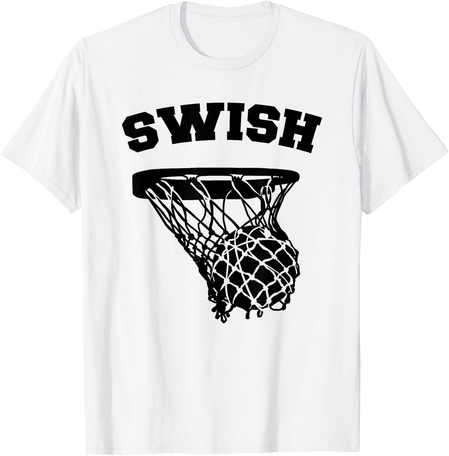 Basketball Swish T-Shirt - T-Shirt | White