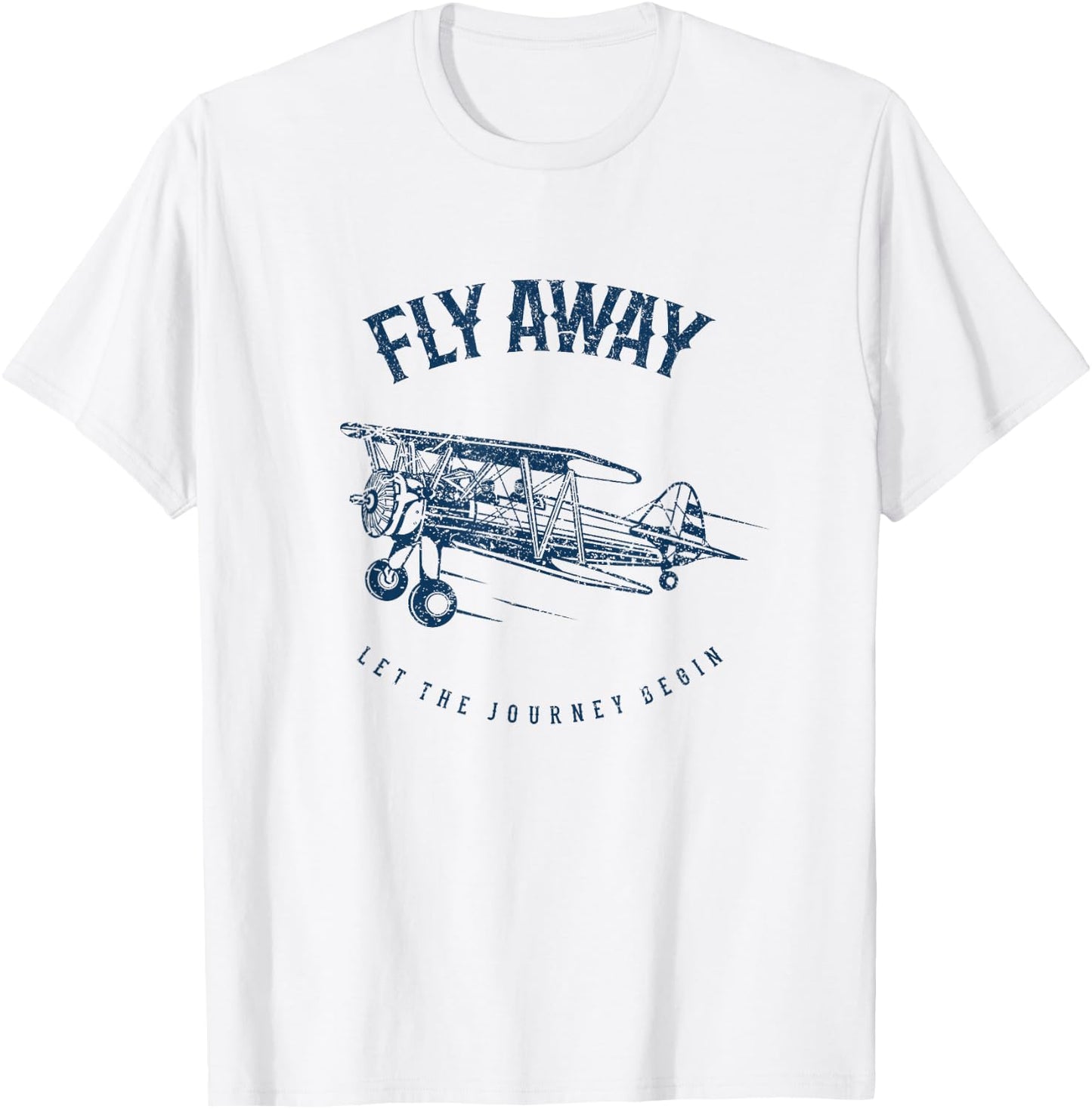 Classic Airplane Shirt Fly Away T-Shirt - T-Shirt | White