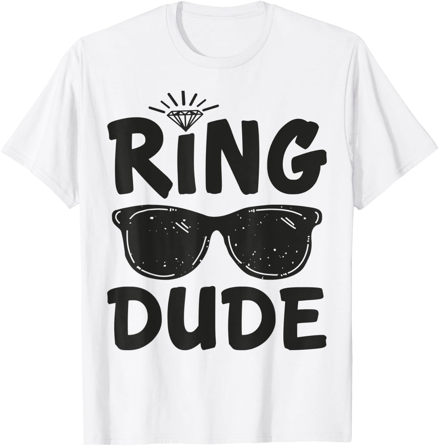 Ring Bearer Shirt Wedding Ring Bearer Kids Boys Ring Dude T-Shirt - T-Shirt | White