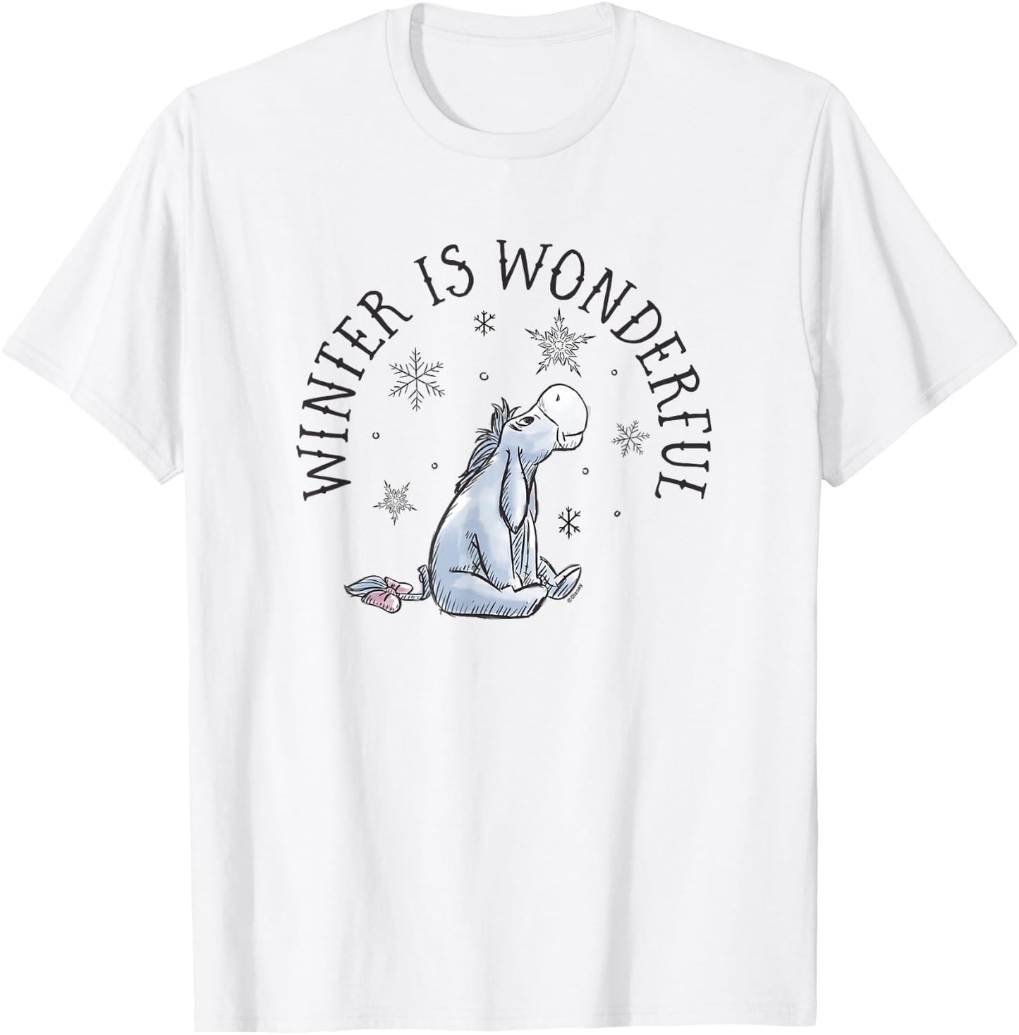 Eeyore - Winter Is Wonderful T-Shirt - T-Shirt | White