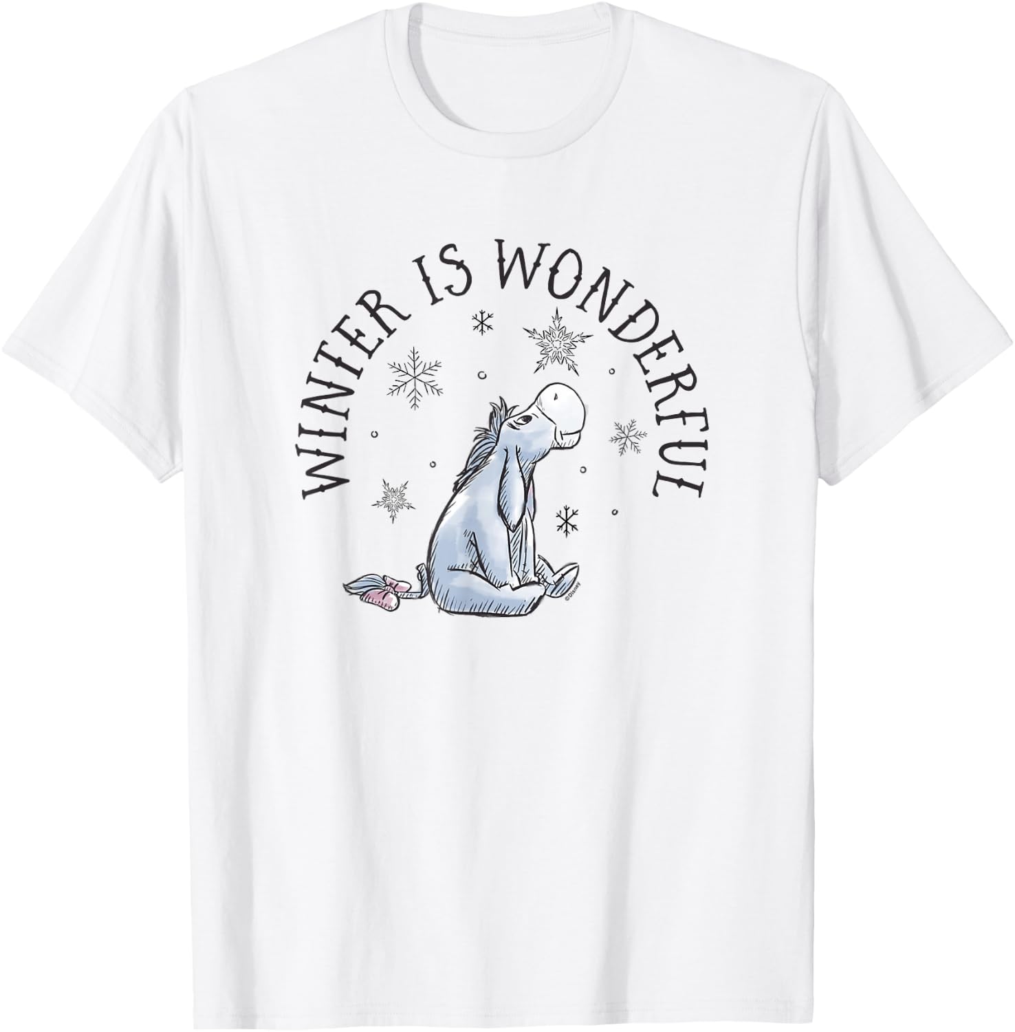 Eeyore - Winter Is Wonderful T-Shirt - T-Shirt | White