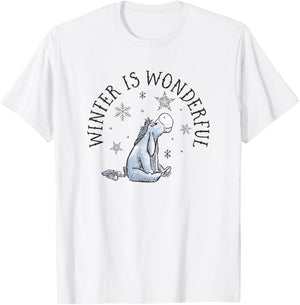 Eeyore - Winter Is Wonderful T-Shirt - T-Shirt | White