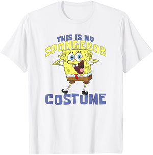 SpongeBob SquarePants Halloween This Is My SpongeBob Costume T-Shirt - T-Shirt | White