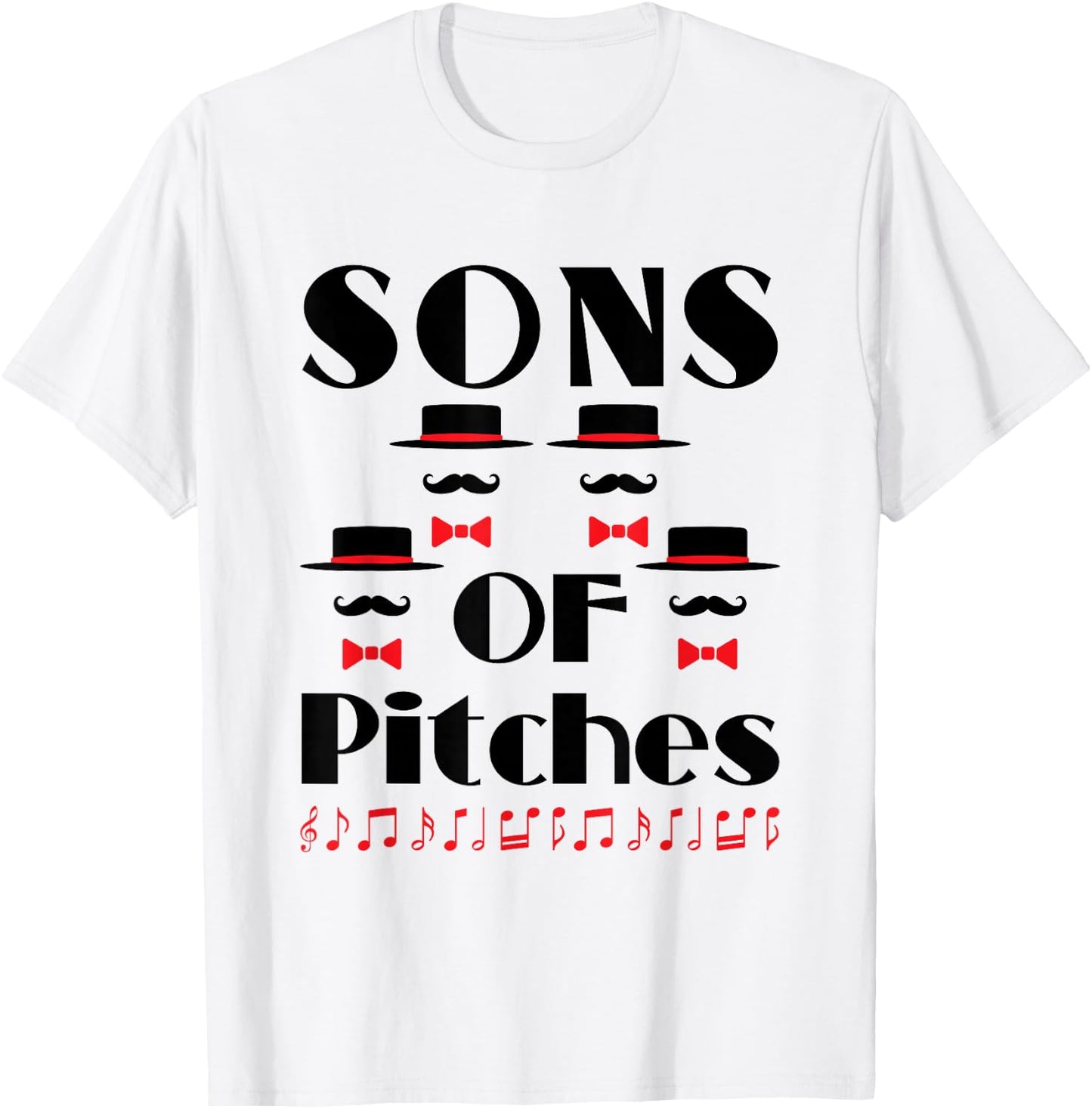 Barbershop Quartet Funny Pitch T-Shirt - T-Shirt | White